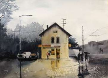 Aquarell von Georg Stahl